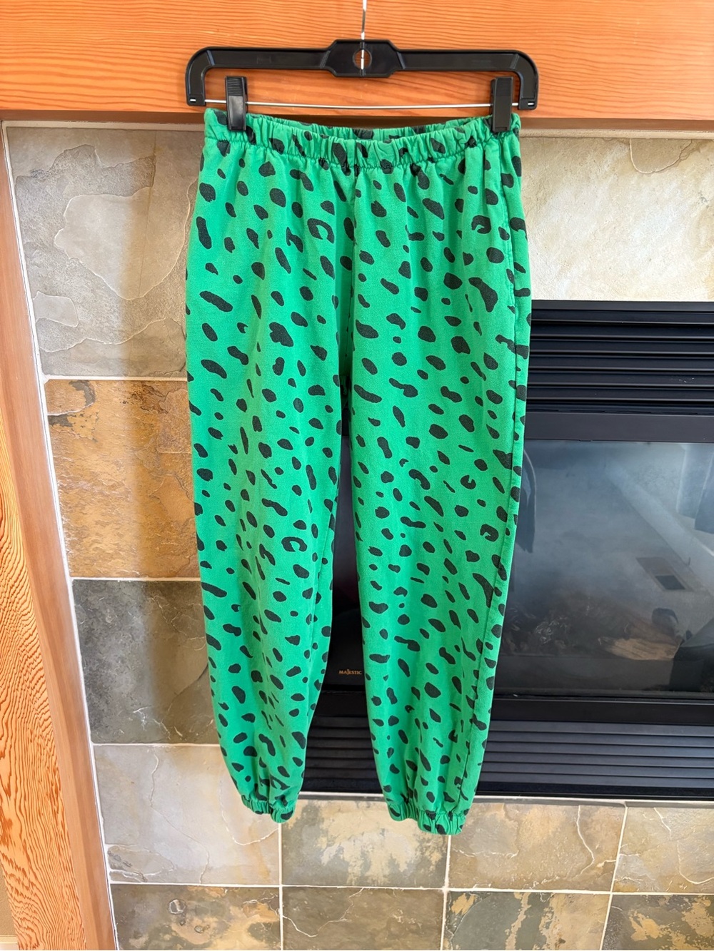Clare V  Animal Print Jogger Pants